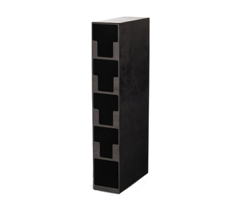 Product image #2 for AcryFab Vertical Countertop Lid & Straw Holder Tower, Black ABS Plastic