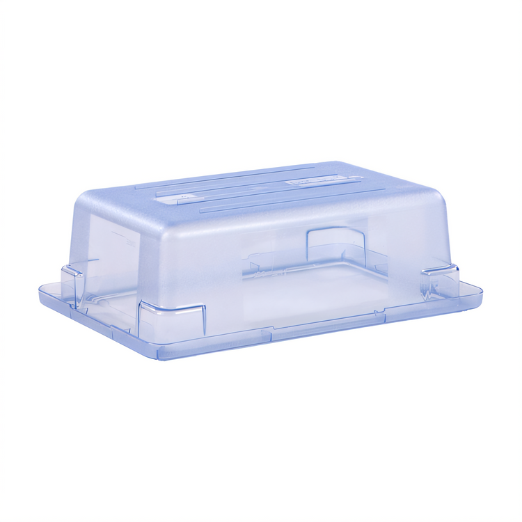 Product image #2 for StorPlus Color-Coded Polycarbonate Food Storage Box, 3.5 Gallon, 18 x 12 x 6 Inches, Transparent Blue
