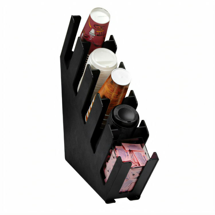 Product image #2 for Dispense-Rite Five-Section Slim Cup and Lid Organizer for 6 oz. to 44 oz. Cups
