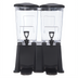 Thumbnail image #2 for Trimline Premium 6-Gallon Rectangular Double-Bowl Drink Dispenser, Clear Polycarbonate with Black Base