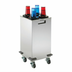 Thumbnail image #2 for Mobile Stainless Steel Cup Dispensing Cart with 4 Dispensers for 8 oz. to 44 oz. Cups