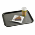 Thumbnail image #2 for Cambro Versa Camtray Rectangular Non-Skid Fiberglass Cafeteria Tray, 15 x 20 Inch, Black/Pebbled Black