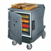 Thumbnail image #2 for Cambro Camtherm Low Profile Electric Hot Holding Cart, Single Door, 11 Sheet Pan Capacity, Granite Gray