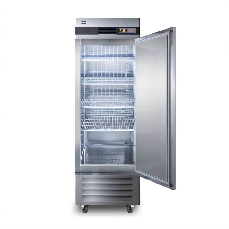 Product image #2 for Summit Commercial 23 Cu. Ft. Single-Section Reach-In All-Freezer with Left-Hinged Solid Door, Stainless Steel