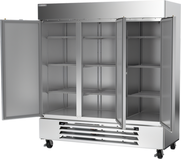 Product image #2 for Beverage-Air Horizon Series Three-Section Dual-Temperature Reach-In Refrigerator/Freezer