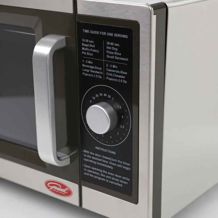 Product image #2 for General 1.0 Cu. Ft. 1000-Watt Countertop Microwave Oven with Dial Controls