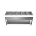 Thumbnail image #2 for BK Resources 5-Pan Electric Open-Well Steam Table with Cutting Board Shelf and Undershelf