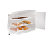 Thumbnail image #2 for Vollrath Euro Curve Countertop Acrylic Bakery Display Case with Front and Rear Doors, 3 x 18 x 26 Tray Capacity