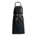 Thumbnail image #2 for Winco Signature Chef Black Full-Length Bib Apron with 8 Waist Pockets and Pen Pocket