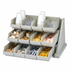 Thumbnail image #2 for Cambro Versa 12-Bin Wall-Mount Organizer Rack, Polyethylene, Speckled Gray