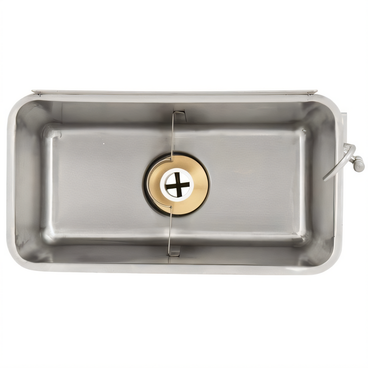 Product image #2 for Ice Cream Dipper Well and Faucet Set, 11-Inch Side-Mount, Rectangular Bowl, 18-Gauge 304 Stainless Steel