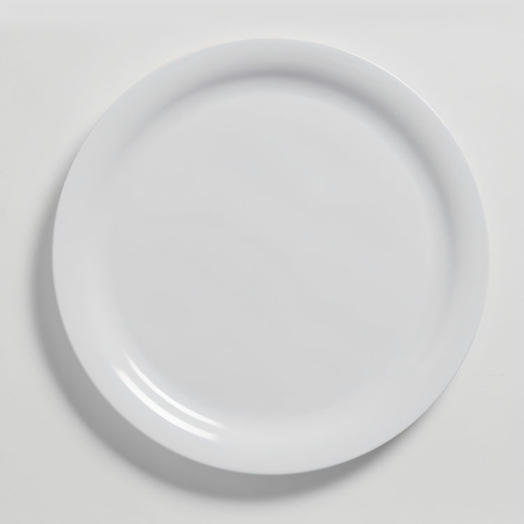 Product image #1 for Jane 10-Inch Round Narrow Rim Break-Resistant White Melamine Plate