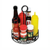 Thumbnail image #2 for Winco Round Black Wire Condiment Caddy, 7-1/2 Inch Diameter x 9 Inch High