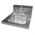 Thumbnail image #2 for BK Resources ADA Wall-Mounted Hand Sink with Faucet, Soap Dispenser, and Drain, 16 x 14 Inches