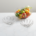 Thumbnail image #2 for American Metalcraft Bloom Round Stainless Steel Serving Basket, 6-7/8 Inch Diameter