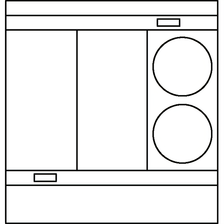 Product image #2 for Lang Marine 36-Inch Heavy Duty Electric Range with Standard Oven Base, 2 Hot Tops and 2 French Plates