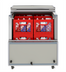 Thumbnail image #2 for KoolMore 34-Inch Freestanding Commercial Milk Cooler, 8-Crate Capacity, Dual Vertical Swing Doors