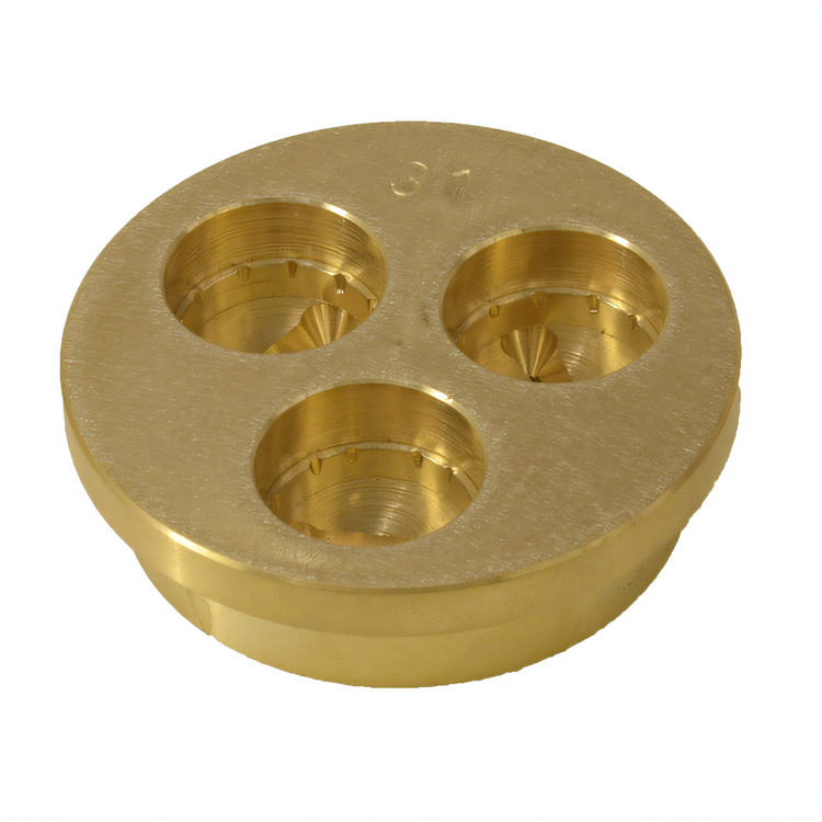 Product image #2 for Omcan #31 Brass Pappardelle Pasta Machine Die, 17 mm