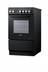 Thumbnail image #2 for Summit Appliance 20-Inch Black Smooth-Top Electric Convection Range with 1.87 Cu. Ft. Oven