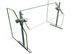 Thumbnail image #1 for Hatco Flav-R-Shield ORBIT720-36 Portable Self-Service Sneeze Guard, 36-Inch Wide, Tempered Glass
