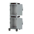 Thumbnail image #2 for Metro HotBlox™ HBCN16-AS-T 16-Pan Dual-Cavity Heated Transport Cabinet, Stacked, Solid Doors, Analog Controls