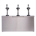 Thumbnail image #2 for Carlisle Insulated Triple-Head Countertop Topping Rail Condiment Pump Dispenser