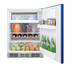 Thumbnail image #2 for Summit BRF611WHBADA 5.1 cu. ft. ADA-Compliant Undercounter Refrigerator-Freezer — Cobalt Blue Door
