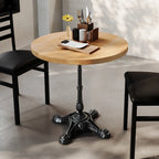 Thumbnail image #2 for Flash Furniture GSF-RD30-NAT-SDAT2222-GG 30" Round Natural Beech Butcher Block Tabletop