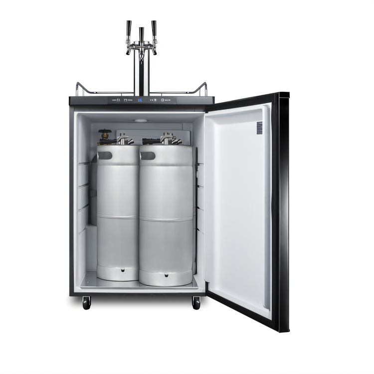 Product image #2 for Summit Commercial 24-Inch Wide Triple Tap Beer Kegerator, 5.6 Cu. Ft., Freestanding