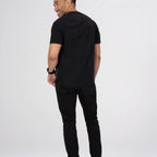 Thumbnail image #2 for Chef Works SHS01-BLK-XS Unisex Short-Sleeve Cook Shirt, Black, XS, Polyester-Cotton Stretch Fabric
