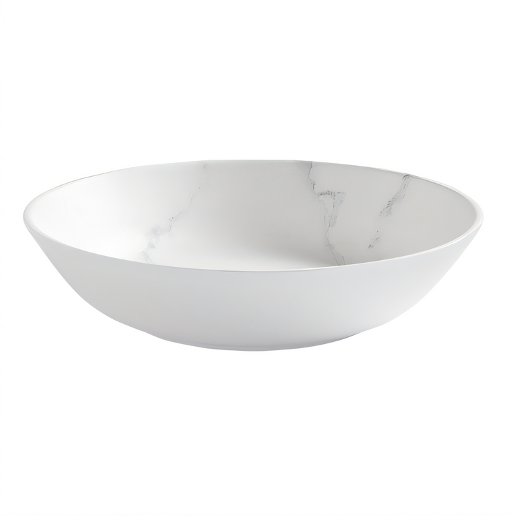 Product image #2 for American Metalcraft Mix & Matte 24 oz. Round Melamine Bowl, Matte Marble Finish