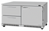 Thumbnail image #2 for Turbo Air PRO Series Front-Breathing Two-Section Undercounter Refrigerator with 1 Solid Door and 2 Drawers
