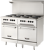 Thumbnail image #2 for Vulcan 48-Inch Electric Restaurant Range with 8 French Hotplates and 2 Standard Ovens, 208V