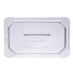 Thumbnail image #2 for CFS Brands StorPlus™ 10290U07 1/4-Size Clear Polycarbonate Food Pan Lid, Handled, Solid Case of 6