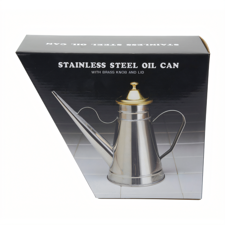 Product image #2 for Winco 24 oz Oil Can with Brass Cover