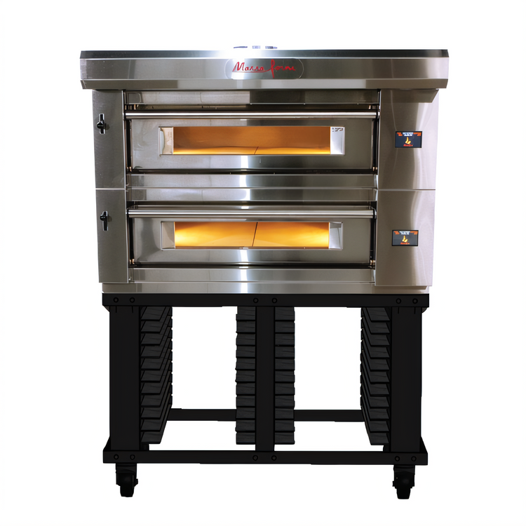 Product image #2 for Marra Forni ELST37-36/2 Two-Deck Electric Stackable Stone Hearth Deck Oven