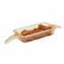 Thumbnail image #2 for Cambro H-Pan 1/3 Size Double-Handle High Heat Food Pan, 2-1/2 Inch Deep, Amber