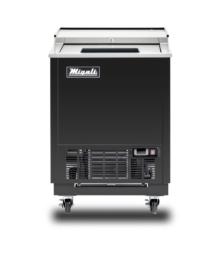 Product image #2 for Migali Competitor Series® 4.1 Cu. Ft. Glass Froster Freezer with Top Sliding Glass Lid