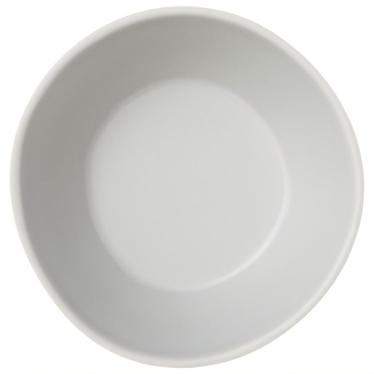 Product image #2 for Carlisle Ridge 8 oz Freeform Melamine Bouillon Bowl, 4-1/2 Inch, Cement, Matte Finish