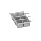 Thumbnail image #2 for RATIONAL 60.75.302 Portion Basket Kit with 2 Solid 1/6 GN Baskets and Lids for 2-XS and 2-S