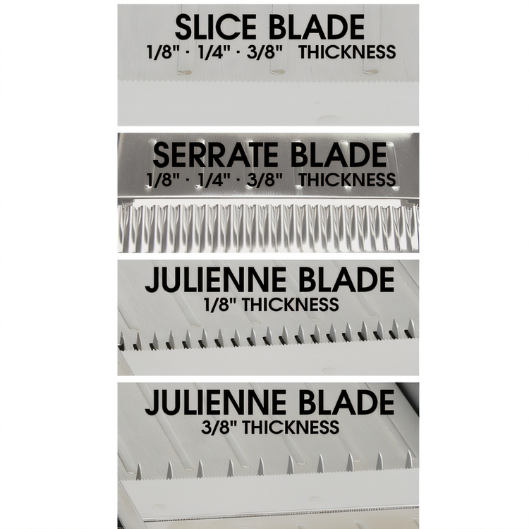 Product image #2 for Winco MDL-18 Stainless Steel Mandoline Slicer Set, 18-1/3 x 4-15/16 Inches