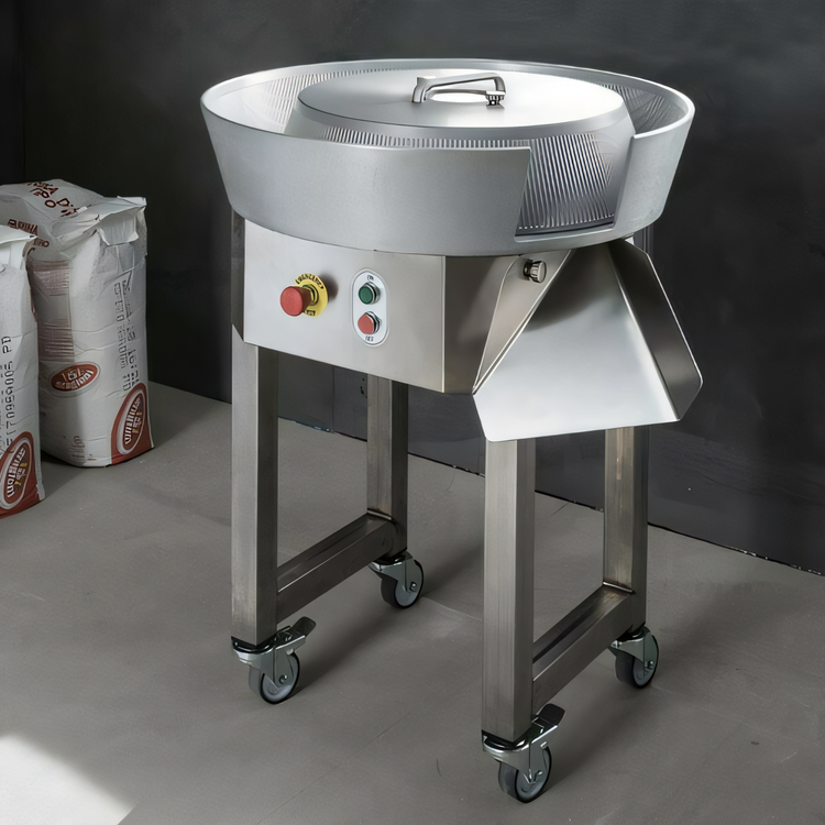 Product image #2 for BakeryXpress Dough Ball Rounder, 2.5-42.3 oz Portions, 115V, Floor Model with Legs and Casters