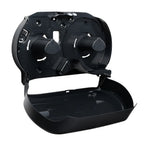 Thumbnail image #2 for CFS Brands EcoLogic R4000REBK Twin 9-Inch Jumbo Bath Tissue Dispenser, Black, Manual, Wall-Mounted