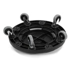 Thumbnail image #2 for CFS Brands Bronco 3691003 Round Waste Container Dolly, Twist-to-Lock, Replaceable Casters, Fits 20–55 Gallon Containers Case of 2