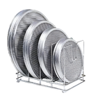 Thumbnail image #2 for American Metalcraft 18040 Pizza/Bakers' Screen Rack, Chrome-Plated Steel, Holds 96 Screens, 6–28 Inch Case of 4
