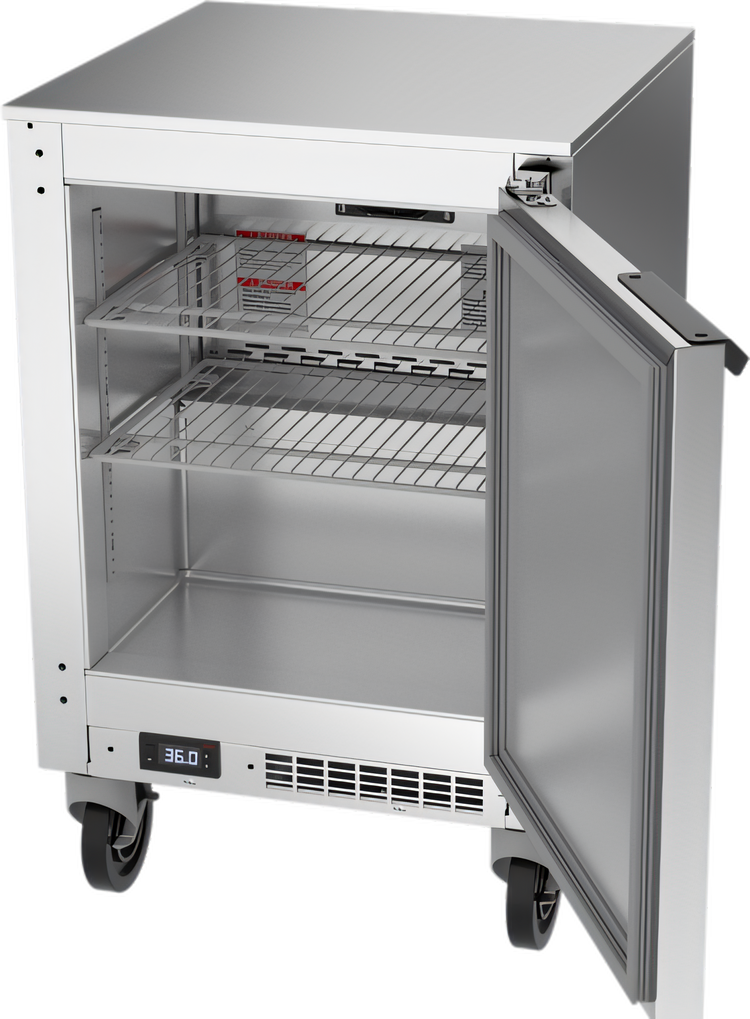 Product image #2 for Beverage-Air UCR20HC 20-Inch Shallow-Depth Undercounter Refrigerator, 2.25 Cu. Ft., Solid Door