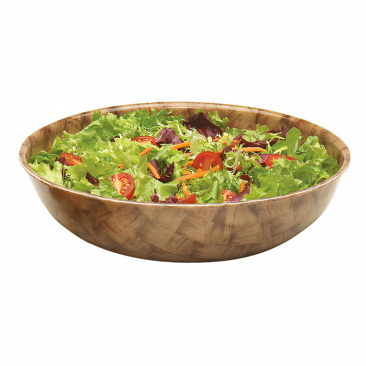 Product image #2 for Cambro 8F301 8-Inch Fiberglass Salad Bowl, Dark Basketweave, 31.2 oz.