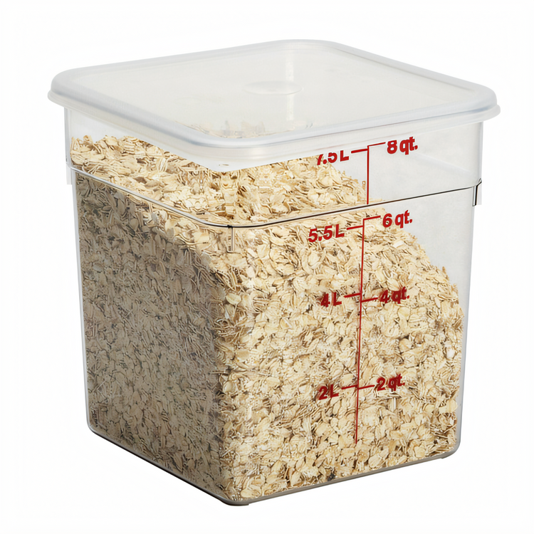 Product image #2 for Cambro 8SFSCW135 CamSquare® Commercial Food Storage Containers Case of 6
