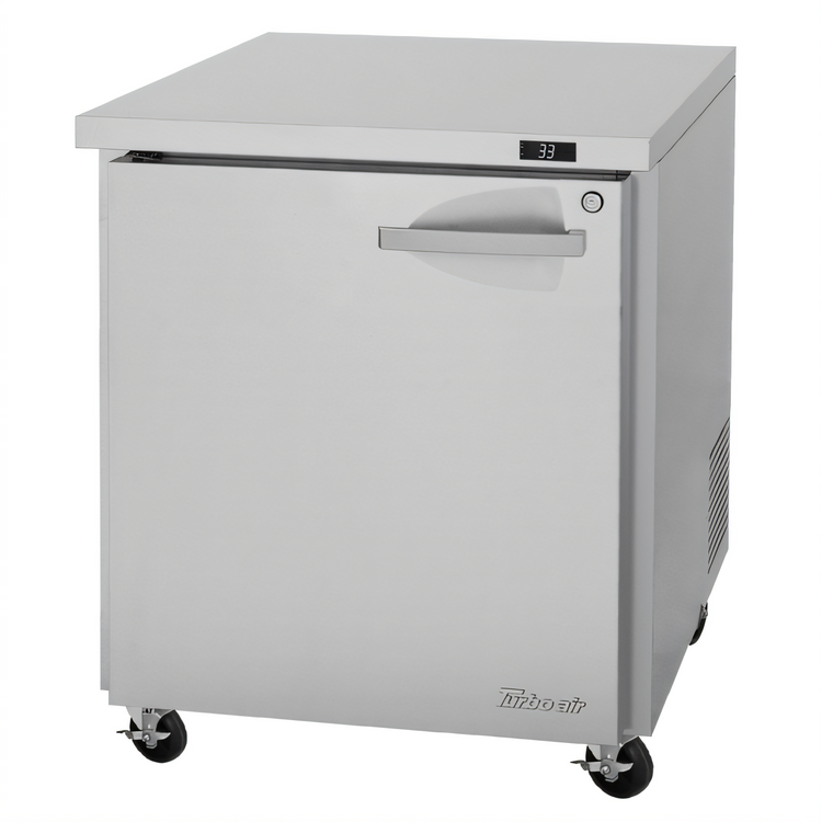 Product image #2 for Turbo Air PRO Series Stainless Steel 1-Section Undercounter Refrigerator, 6.8 Cu. Ft., Solid Door