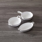 Thumbnail image #2 for American Metalcraft MCW41 6 oz Round White Melamine Casserole Dish with Handle Case of 96